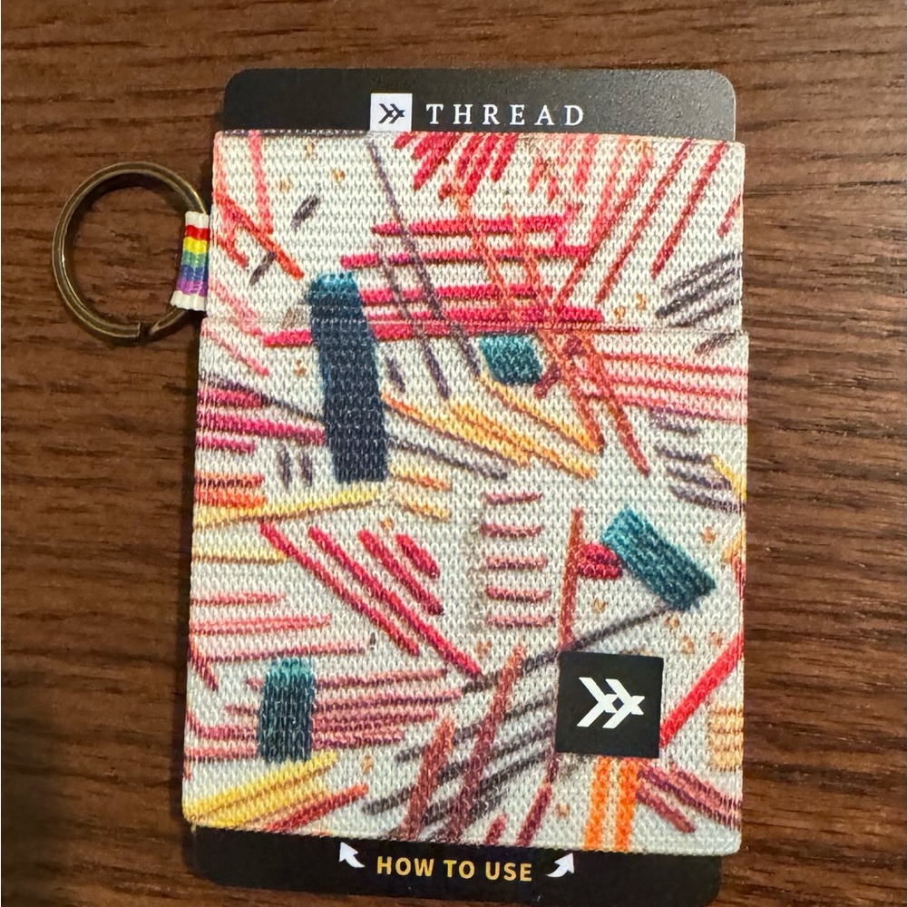 Thread Multicolor Elastic Wallet